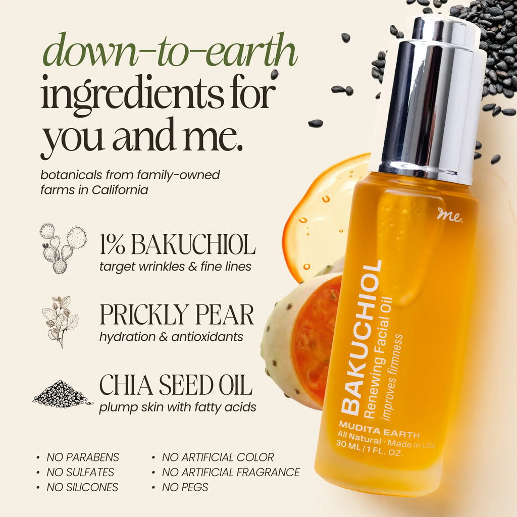 Bakuchiol Skin Renewing Facial Oil (Retinol Alternative)