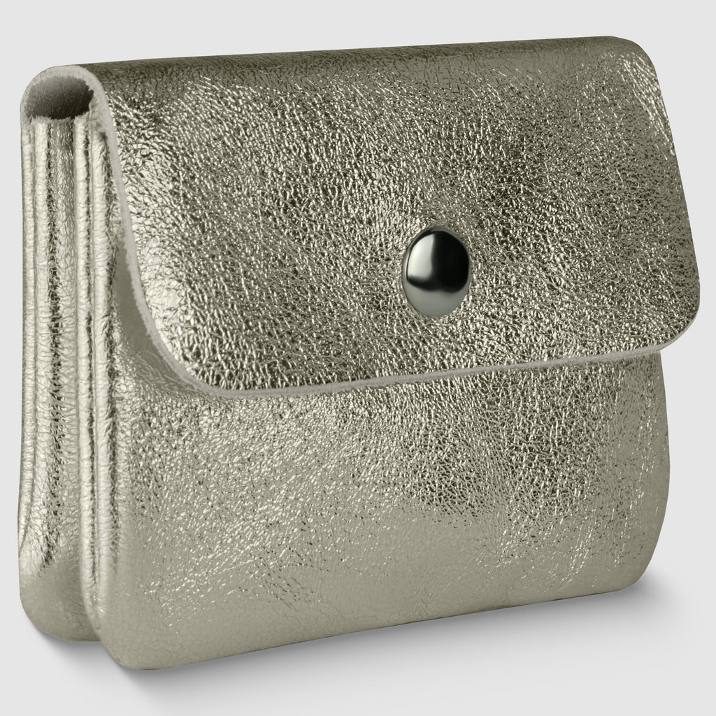 Italian Genuine Metallic Suede Wallet | Assisi